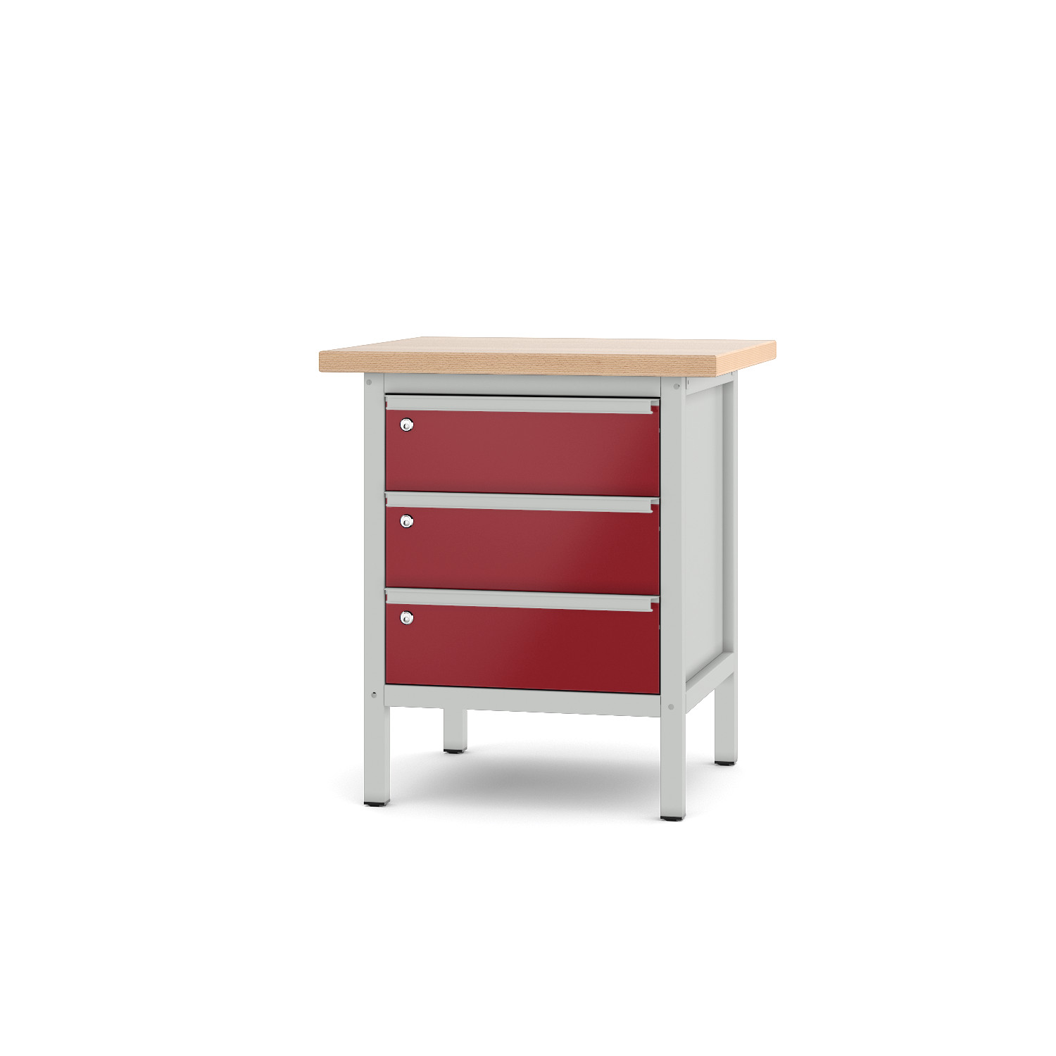 Werkbank Typ 11 S 3 lichtgrau rubinrot
