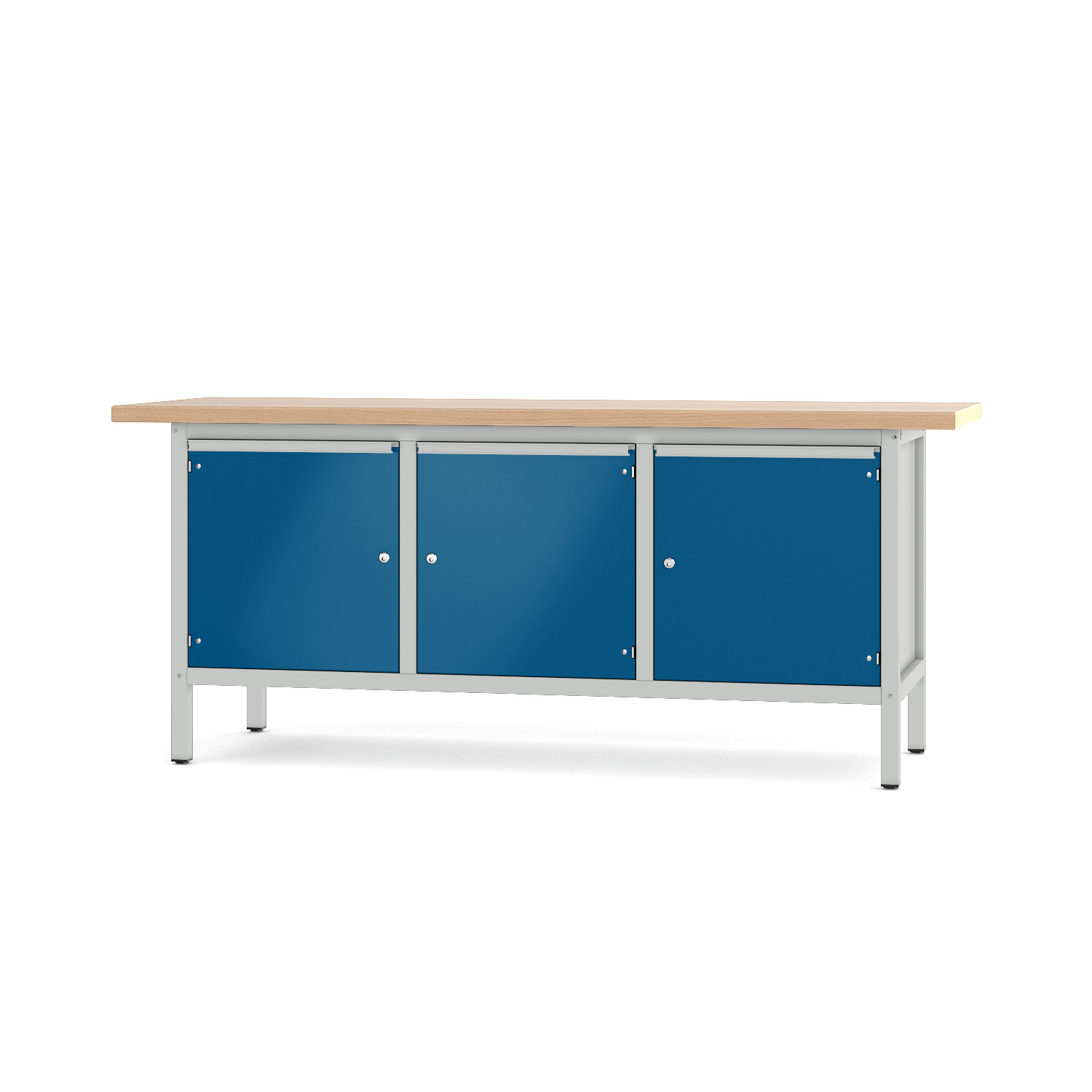 Werkbank_31S444_lichtgrau_enzianblau Werkbank Typ 31 S 444