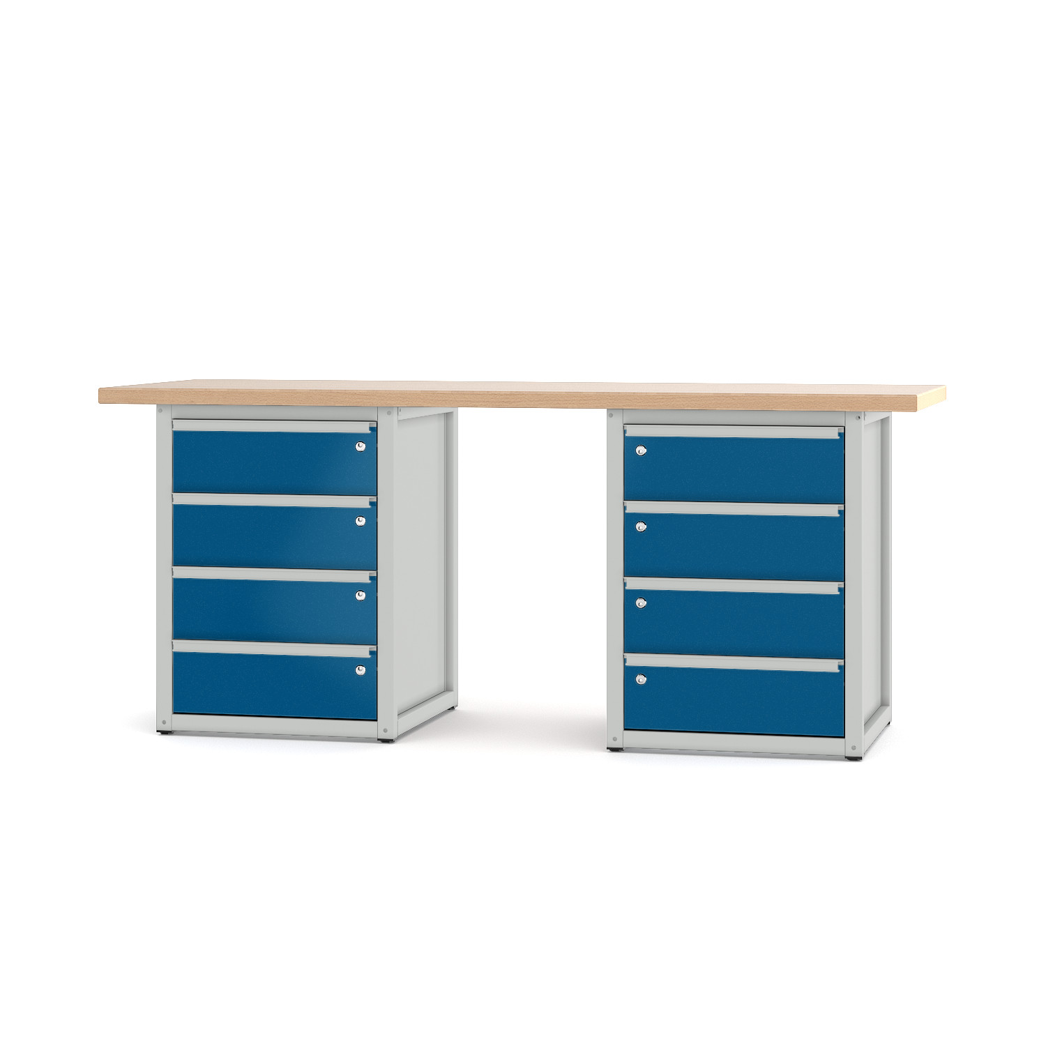 Werkbank_41S3-0-41S3_lichtgrau_enzianblau Werkbank Typ 41 S 3.0.41 S 3
