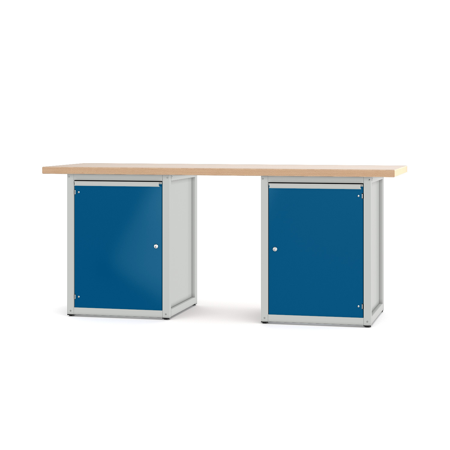 Werkbank_41S4-0-41S4_lichtgrau_enzianblau Werkbank Typ 41 S 4.0.41 S 4