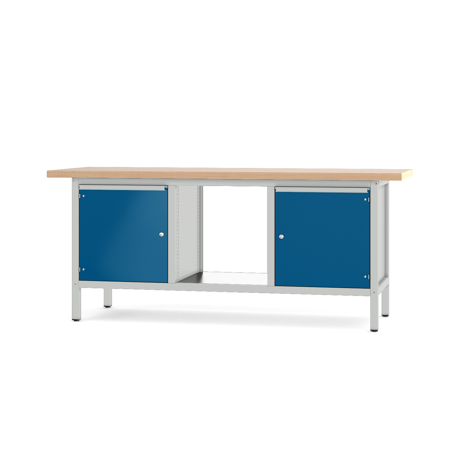 Werkbank_31S404_lichtgrau_enzianblau Werkbank Typ 31 S 404