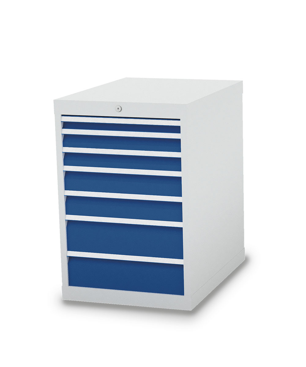 580-1222V10_B-H_7035-5010 Schubladenschrank 580/1222V10 736 Tiefe
